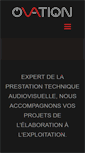 Mobile Screenshot of ovation-evenements.fr
