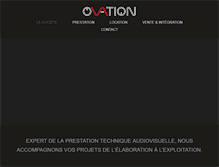 Tablet Screenshot of ovation-evenements.fr